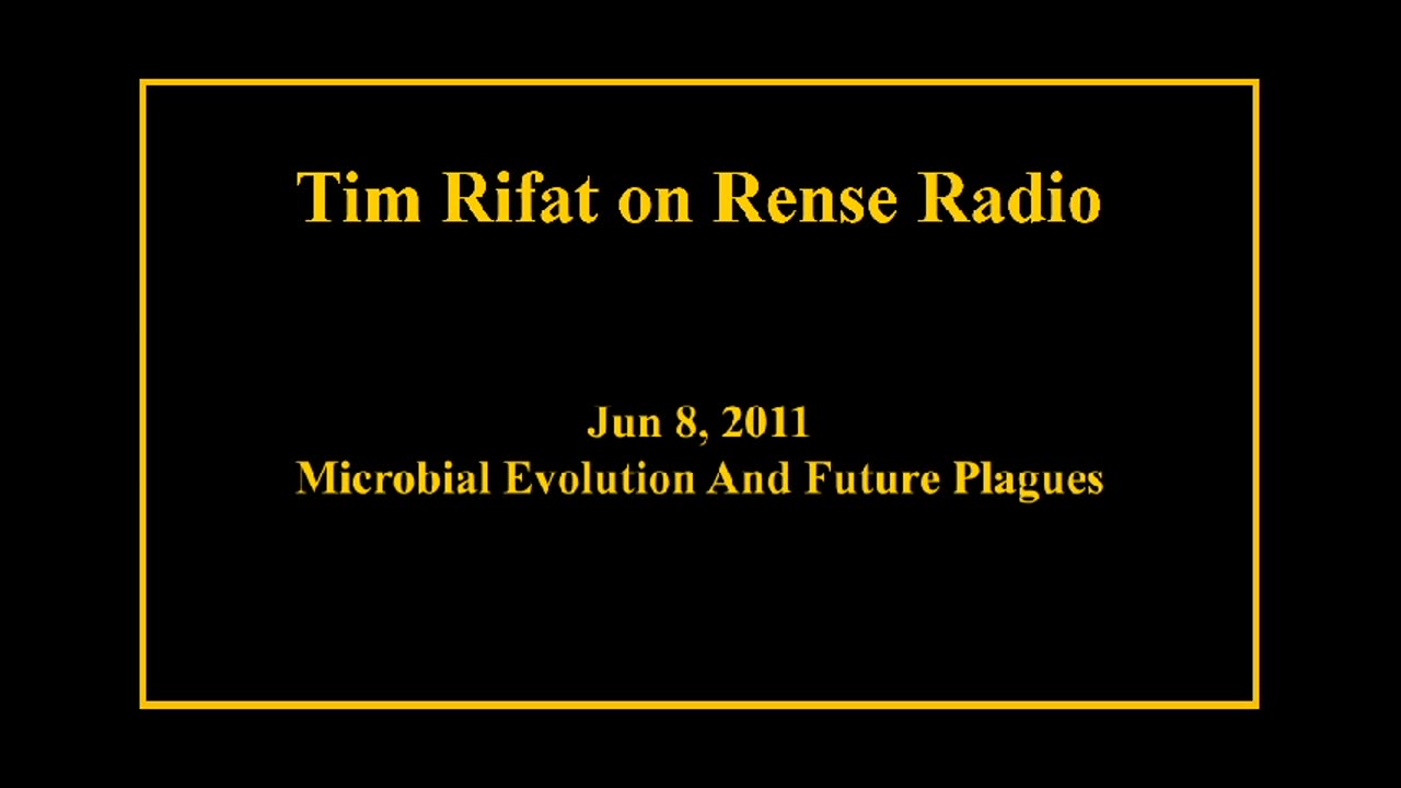 Jun 8, 2011 - Microbial Evolution And Future Plagues