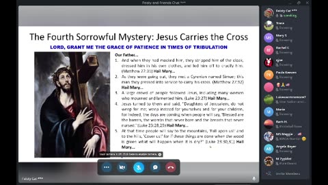 Feisty's 8 PM (Eastern) Scriptural Rosary