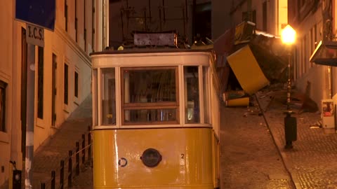 Portugal's president and PM visit Lisbon's funicular crash site
