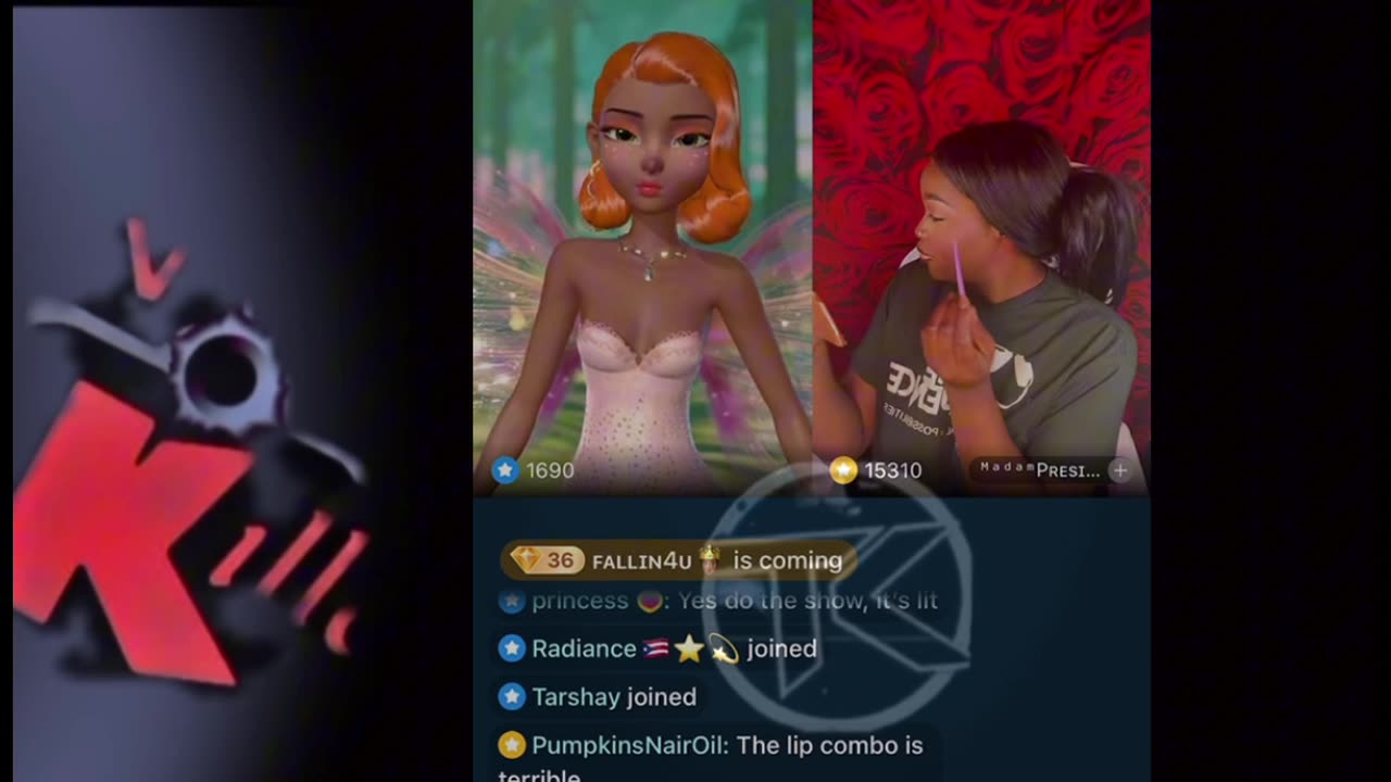 MADAM LO READS NONY FOR FLITH WHILE LINE WT LADY BEE SAYS ITS WAR