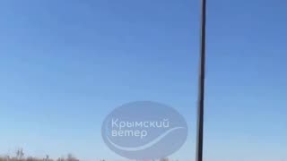 Ukrainian Missiles Screaming Across Crimea On Way to Airfield Over the Weekend