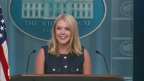 LIVE: Trump Press Secretary Karoline Leavitt Holds Press Conference at White House...