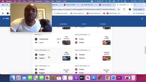 NBA playoffs game 6 picks Det vs NYK Den vs Lac rant