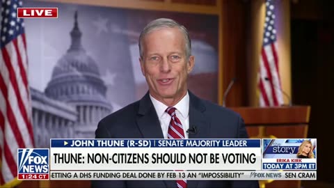 John Thune Joins 44 Republicans Co-Sponsoring SAVE America Act, but Is Still Far Short of Passing It