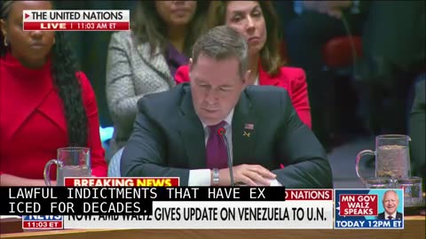UN Ambassador Waltz Calls Venezuela Action ‘Law Enforcement’ After Rubio Legal Stumble