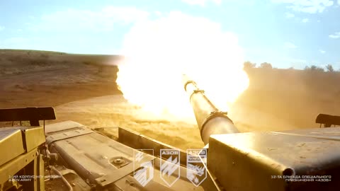 Incredible Footage from Ukrainian Tank Crew