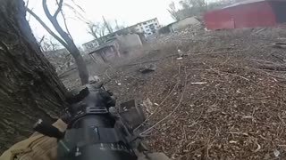 Street fighting in Myrnohrad