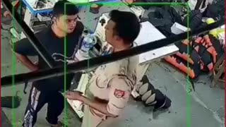 Agra Shock: Cop Caught on Camera Slapping Youth Inside Factory