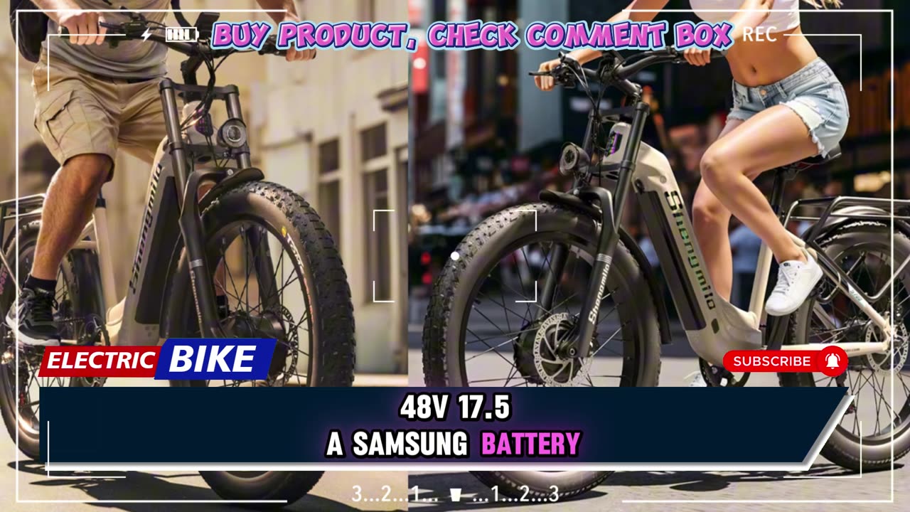 Shengmilo S700 Electric Bike 2000W Motor 48V 17.5AH Battery 26 Inch Electric Bike