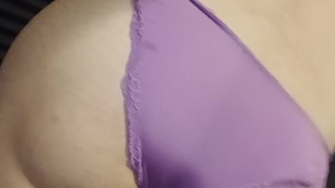 Trans Femboy Panty Try On - Purple Panties