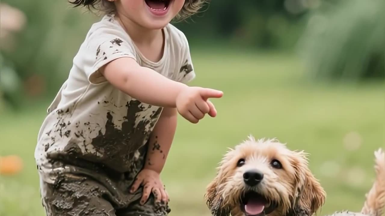 Bubble Trouble! Watch This Puppy’s Funniest Muddy Adventure