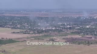 Panoramic Shot of the Myrnohrad Battlefield