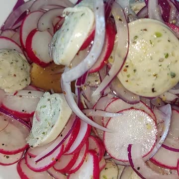 German Summer Salad with White Sausage & Radish