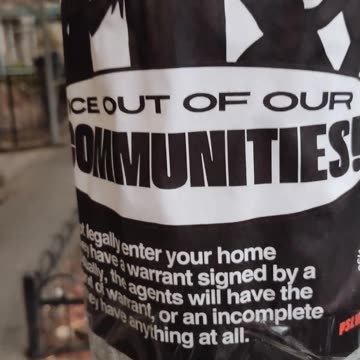 "ICE out of our communities!"_ Party for Socialism and Liberation.