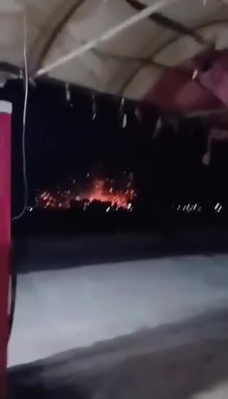 Reports from Syria about a large explosion at an ammunition depot in the Idlib area