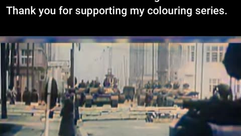 American and Soviet Tanks in Standoff #ColourisedHistory