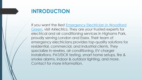 Best Emergency Electrician in Woodford Green