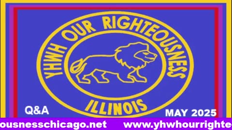 Sabbath with YHWH OUR RIGHTEOUSNESS Chicago [Saturday, May 31, 2025] 10:00 a.m. Central/11:00 a.m. Eastern (Jews are Edomites, descendants of Esau. Jews are not Yisraelites)