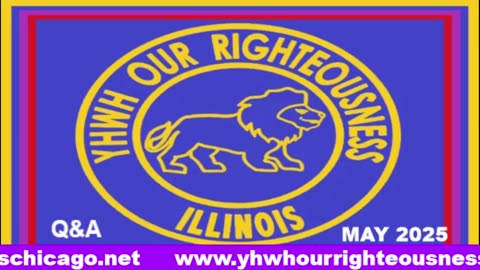 Sabbath with YHWH OUR RIGHTEOUSNESS Chicago [Saturday, May 31, 2025] 10:00 a.m. Central/11:00 a.m. Eastern (Jews are Edomites, descendants of Esau. Jews are not Yisraelites)