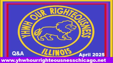 Sabbath with YHWH OUR RIGHTEOUSNESS Chicago [Saturday, May 31, 2025] 10:00 a.m. Central/11:00 a.m. Eastern (Jews are Edomites, descendants of Esau. Jews are not Yisraelites)