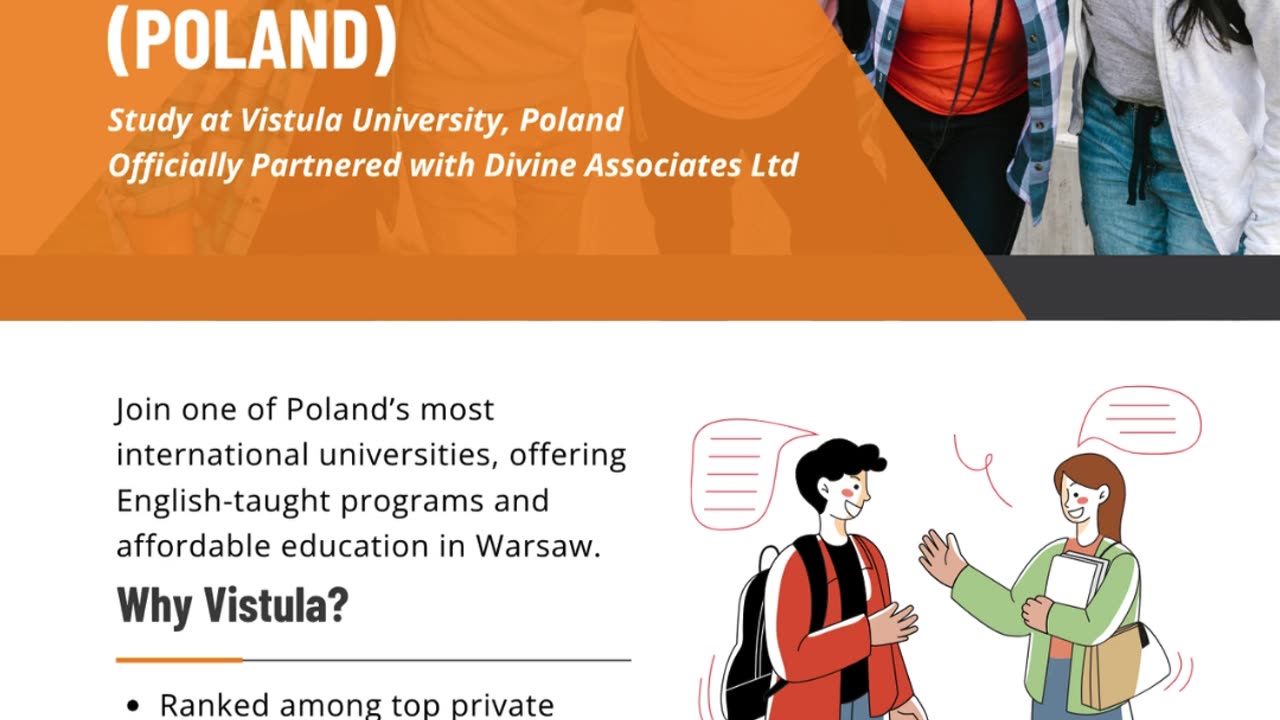 Empower Your Future at Vistula University with Divine Associates Ltd