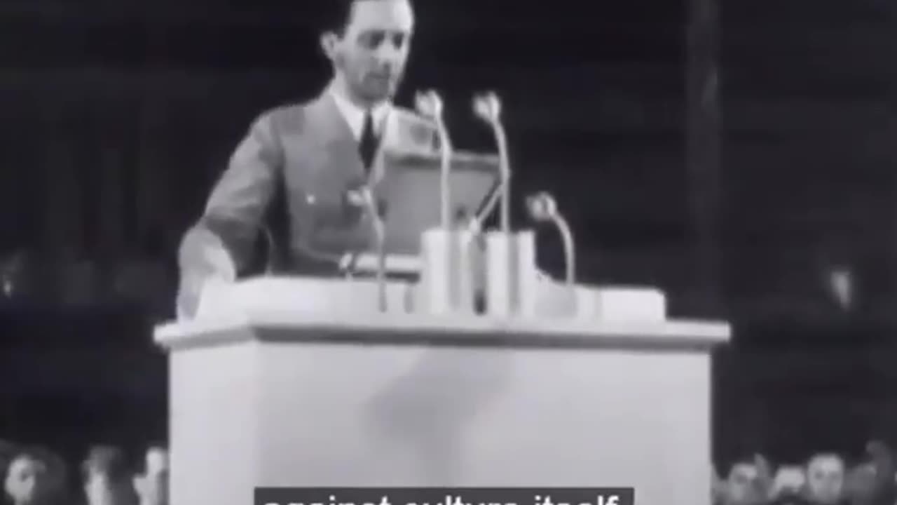 Joseph Goebbels: Jews Will Destroy Culture