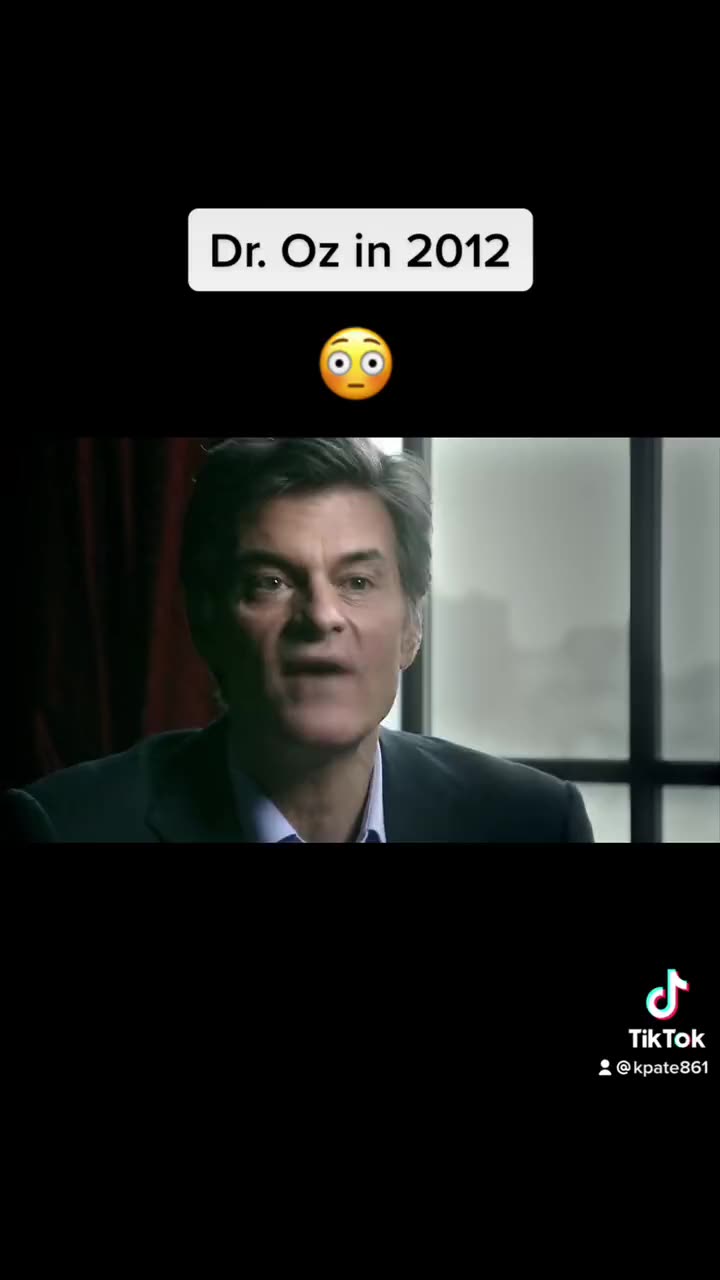 Here’s Dr Oz calling it in 2012