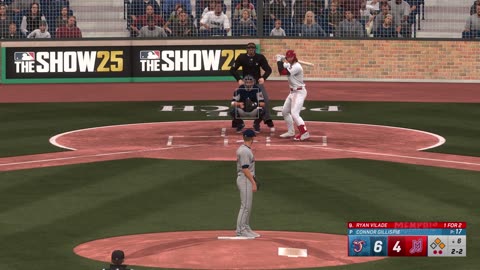 MLB The Show 25 AAA Memphis Redbirds Franchise Game 17 Jumbo Shrimp Vs Redbirds CPU Vs CPU