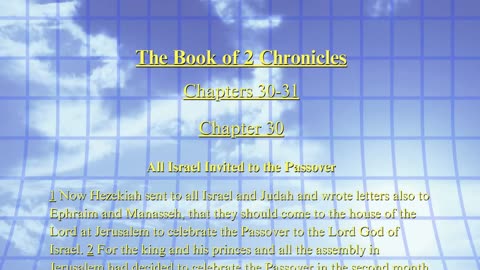Christian Meme Video: 2nd Chronicles Chapter 30-31 (11/02/2025)