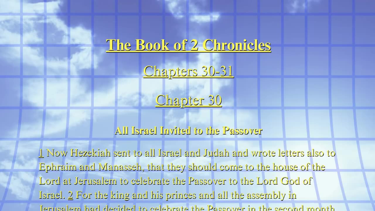 Christian Meme Video: 2nd Chronicles Chapter 30-31 (11/02/2025)