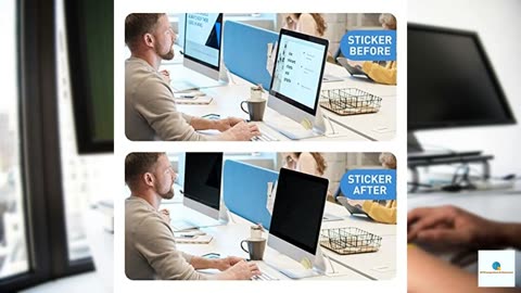 24 Inch Privacy Screen for Computer Monitor Eye Protection Anti Glare Blue Light Monitor P