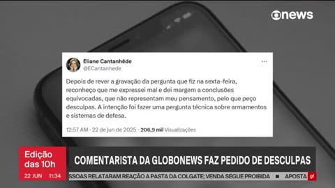 HAHAHA: Véia da GloboNews pede desculpas com raiva, piora as coisas e vira meme!