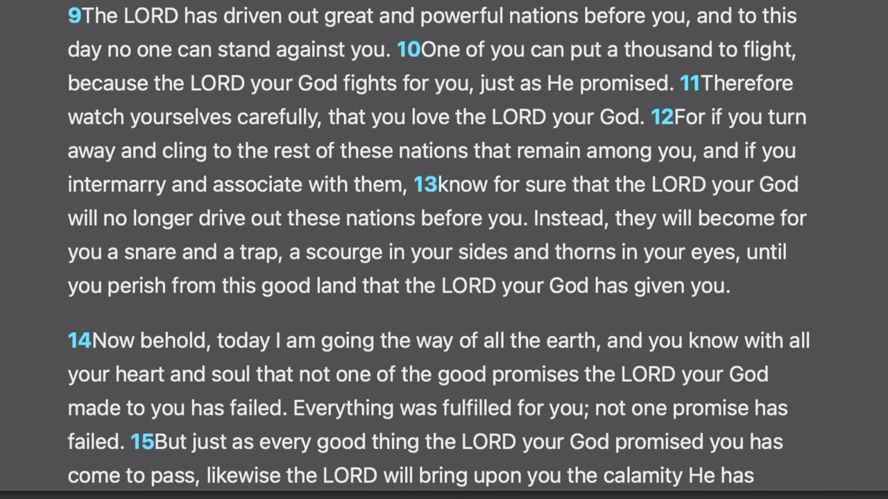 Joshua 23