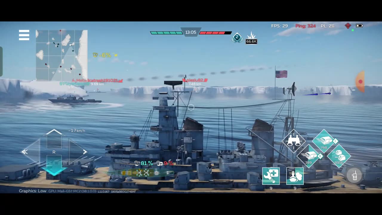 War Thunder USS Iowa gameplay