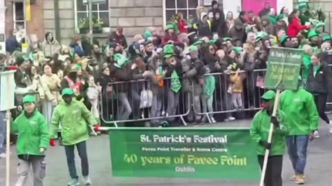 The St Patrick's Day parade in Dublin has been completely diversified.