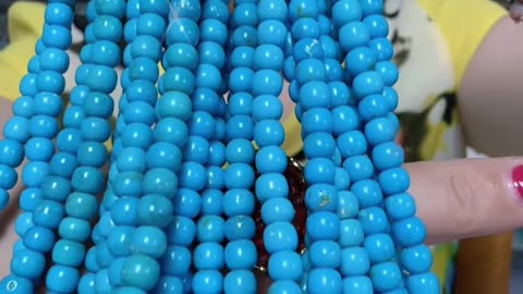 20250713-3 Natural Turquoise Bead String: Stringing the Whispers of Deep - Sea Elves