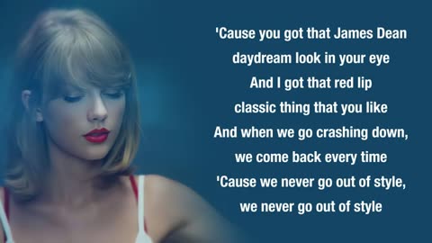 Taylor Swift - Style Lyrics