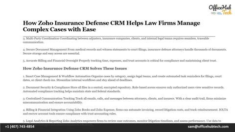How Zoho Insurance Defense CRM Helps Law Firms Manage Complex Cases with Ease1.mp4