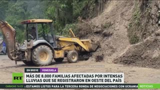 Más de 8.000 familias afectadas por las intensas lluvias en el oeste de Venezuela
