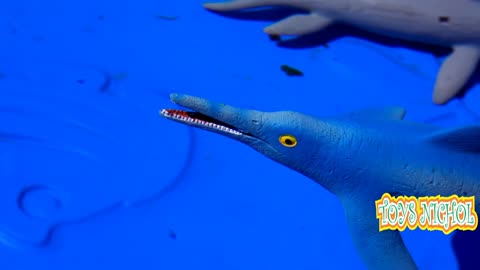 Liopleurodon Dives in the Deep Sea in Search of Sea Worms