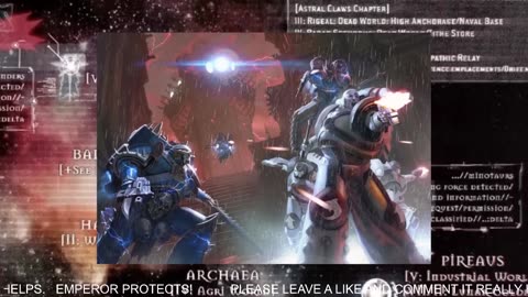 WARHAMMER 40K RADIO 24/7 SLEEP ASMR LORE & STORY RERUN STREAM