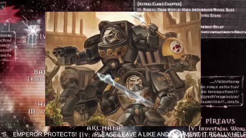 WARHAMMER 40K RADIO 24/7 SLEEP ASMR LORE & STORY RERUN STREAM