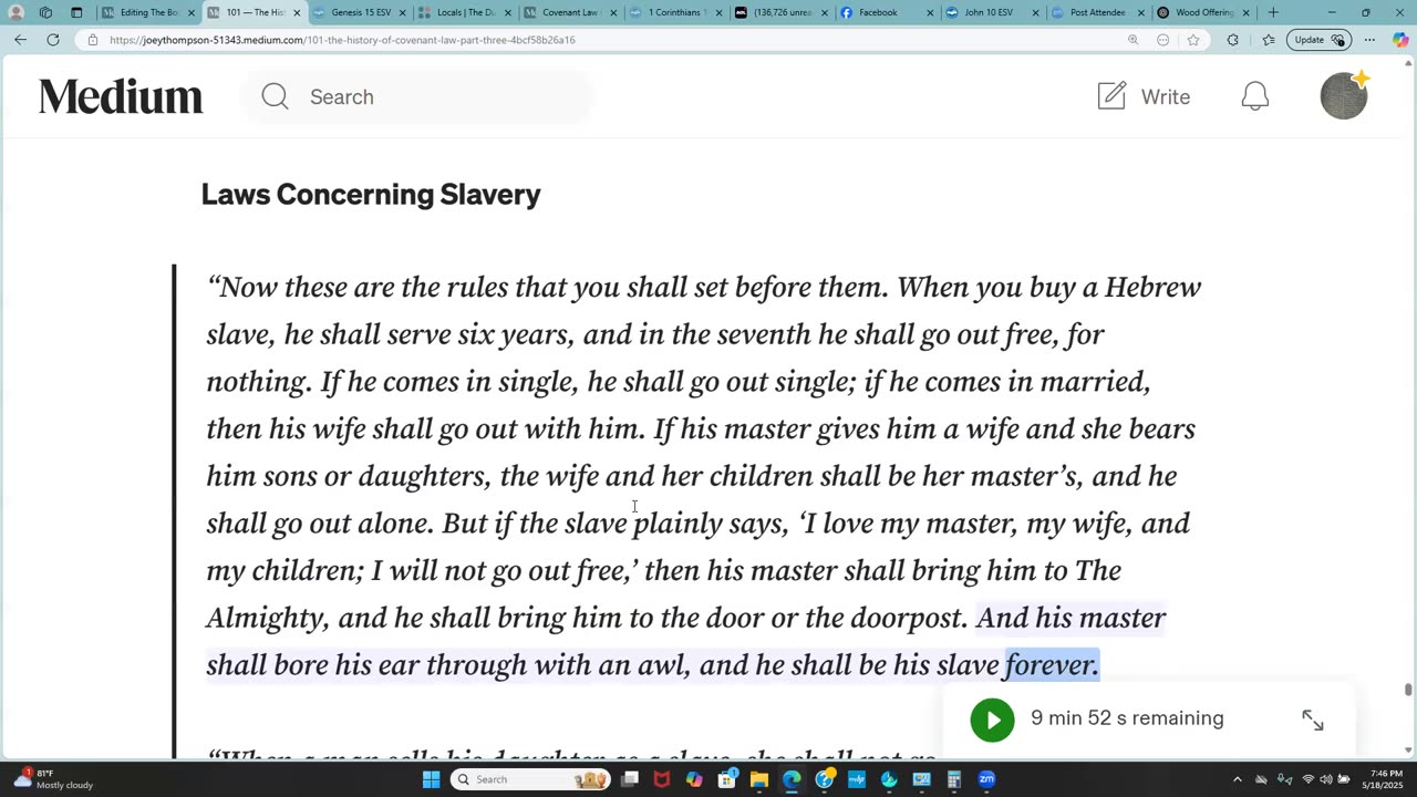 The History of Covenant Law, Part 13