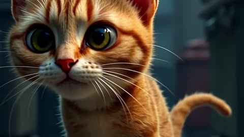 Hunger in the AlleyA Cat’s Tale #cutecat #shorts #ai #aicat #relaxing #relax #cats
