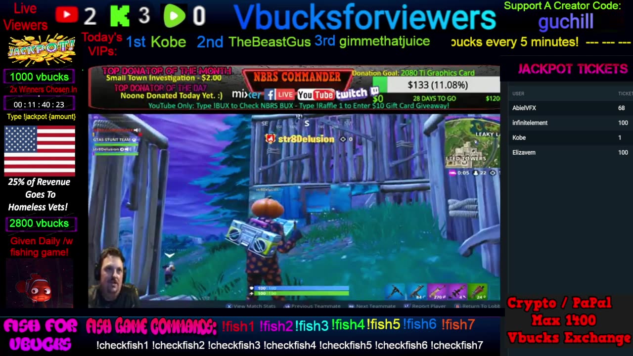 Play Word Game For VBucks! 🎉3,500+ Vbucks Giveaway Daily! / Will Make Our Own Fishing Game! :)