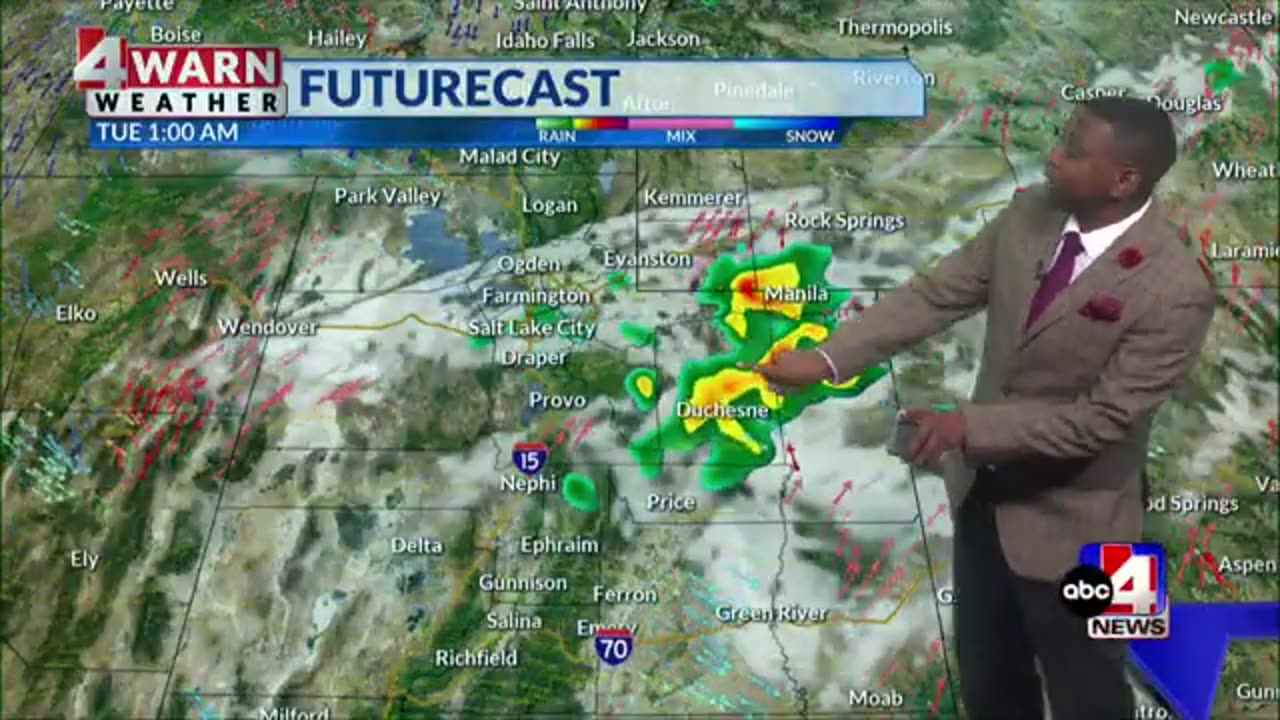 Partly sunny, fall-like for northern Utah, with summer heat for southern Utah