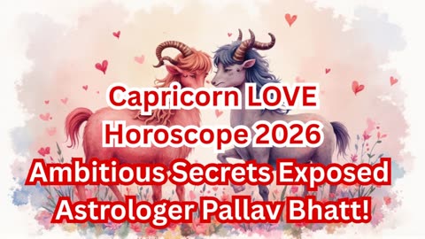 Capricorn Love Horoscope 2026 | Ambitious Secrets by Pallav Bhatt!