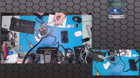 Electronics #vlog .LED stylus target light solder + epoxy #headshell #phono #repair #turntable
