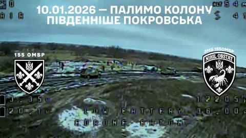 Since the very morning, the pilots of the 3MB 155th OMB BPA Company worked on the enemy column