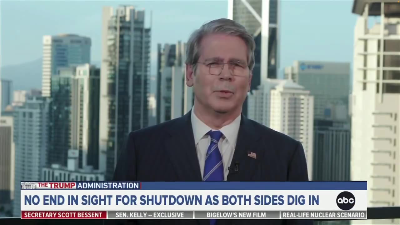Scott Bessent Dismisses Martha Raddatz’s Raising Dem Shutdown Concerns